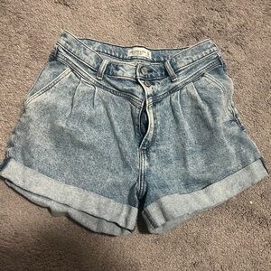 Abercrombie & Fitch Light Blue Jean Shorts
